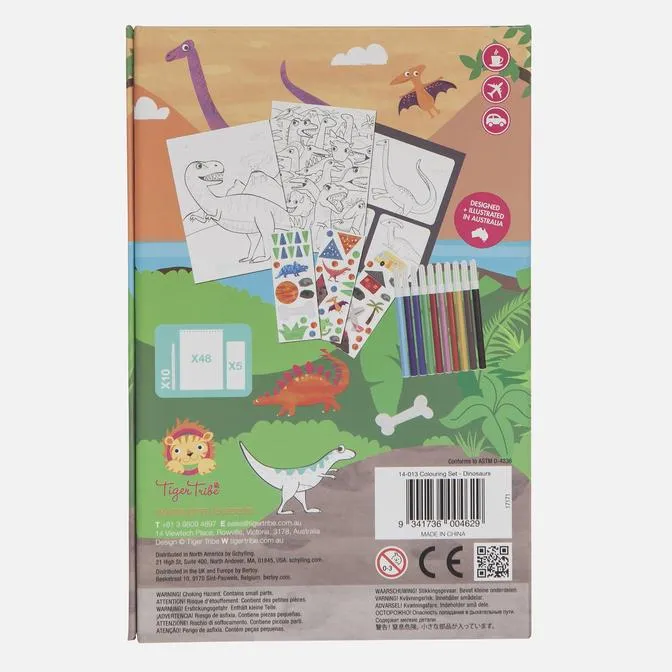 Tiger Tribe Colouring Set - Dinosaurs