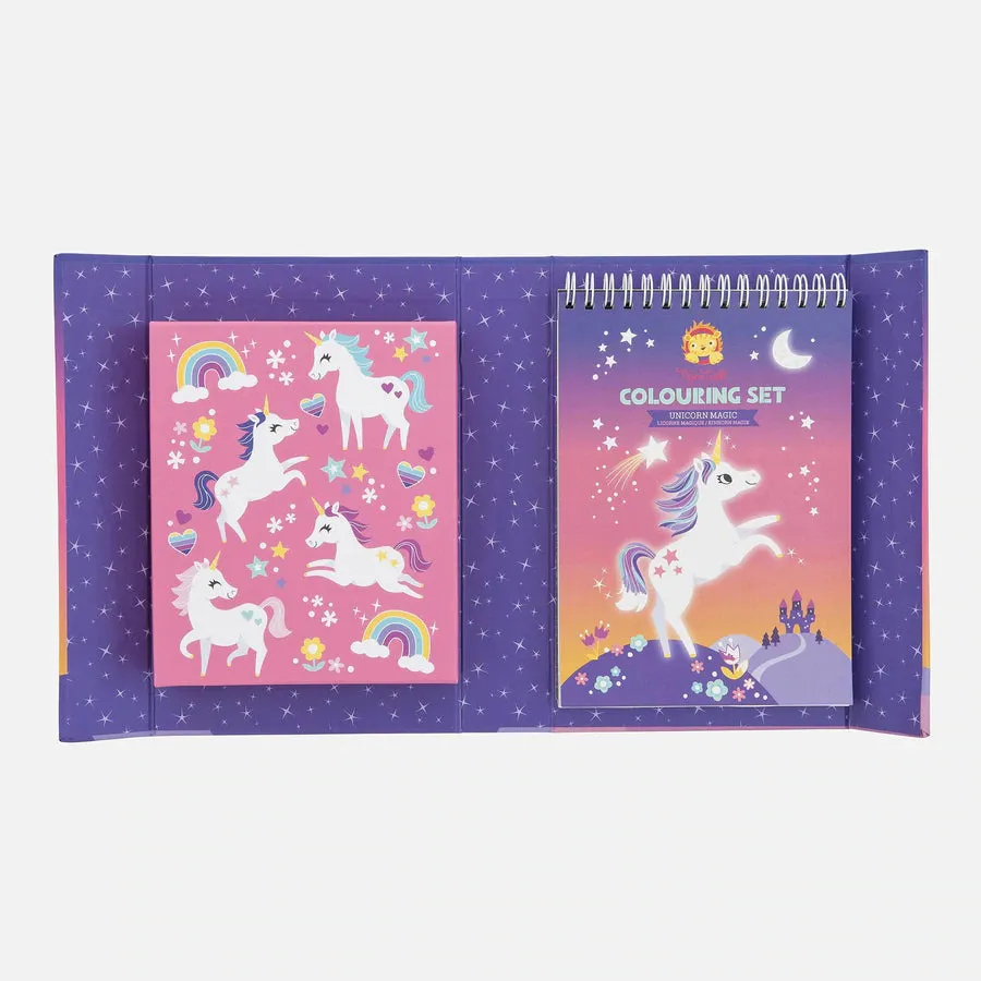 Tiger Tribe Colouring Set - Unicorn Magic