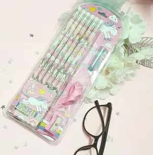 Unicorn Pencils with Sharpener - Set of 15