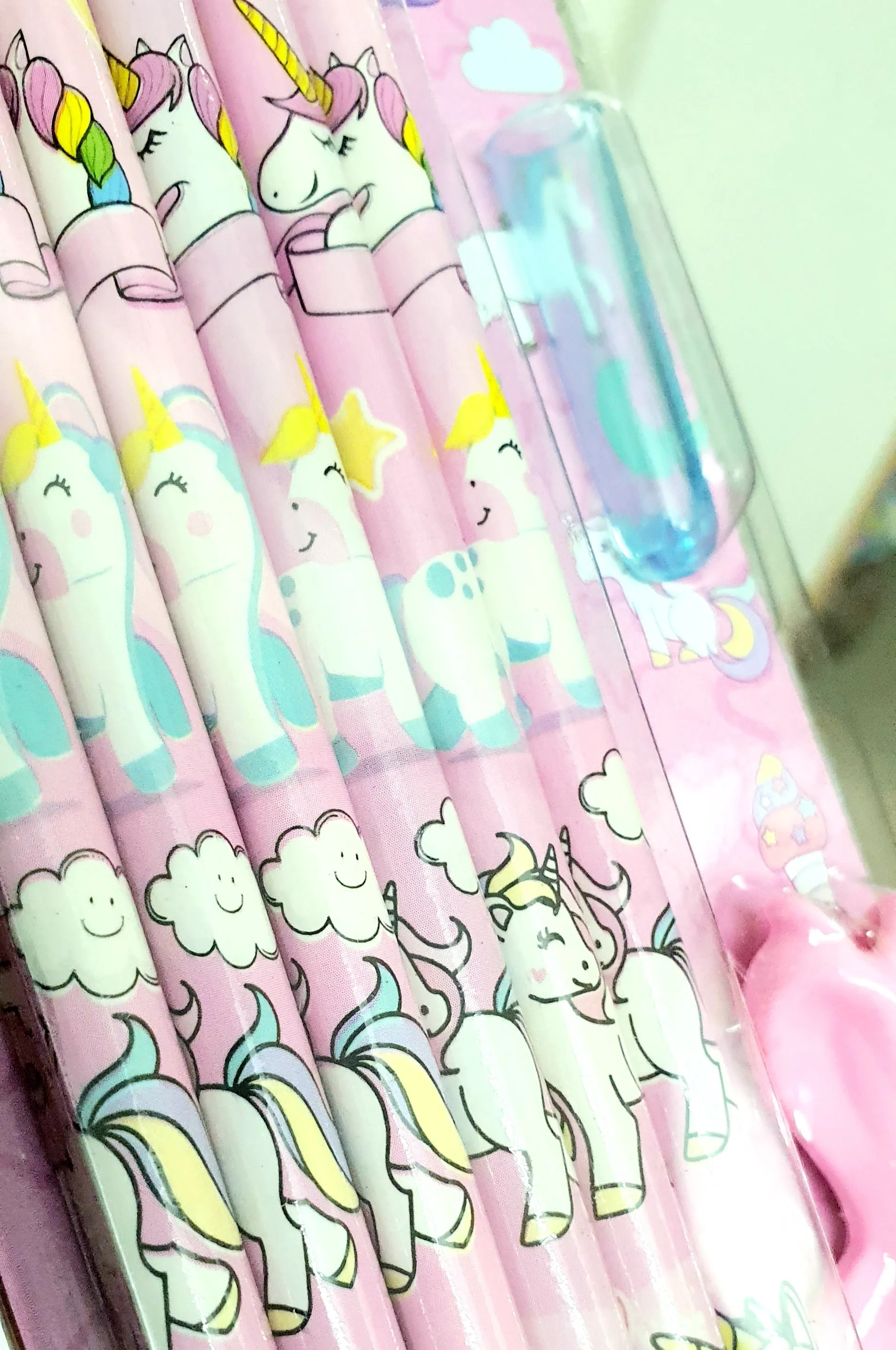 Unicorn Pencils with Sharpener - Set of 15