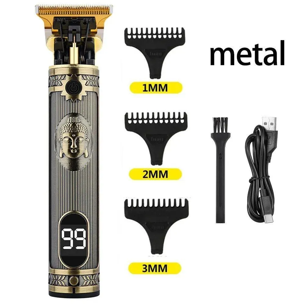 Vintage Dragon Hair Clipper Kit: Stylish Grooming Tool with USB Charging