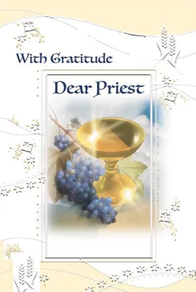 With Gratitude, Dear Priest Card