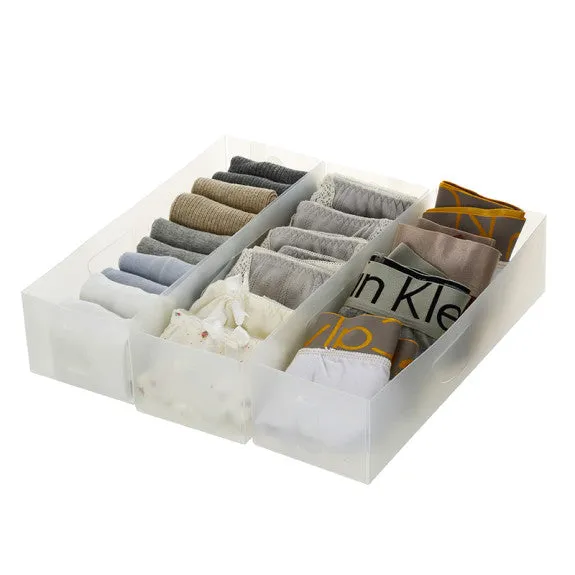 YBM Plastic Drawer Organizer 4x11x2.8" 3pc